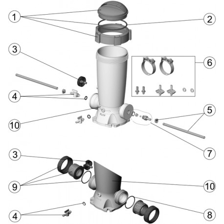 Joint de couvercle de doseur Astralpool DOSSI-3