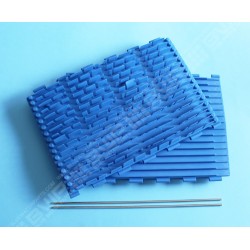 Kit de brosses PVC Ultra Premium bleues (2 brosses + 2 tiges de blocage)