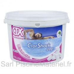 image: Chlore Choc CTX250 - Pastilles 20Gr - 5kg