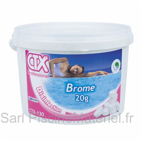 image: Brome pour Piscine CTX130 - Pastille 20Gr - 5kg