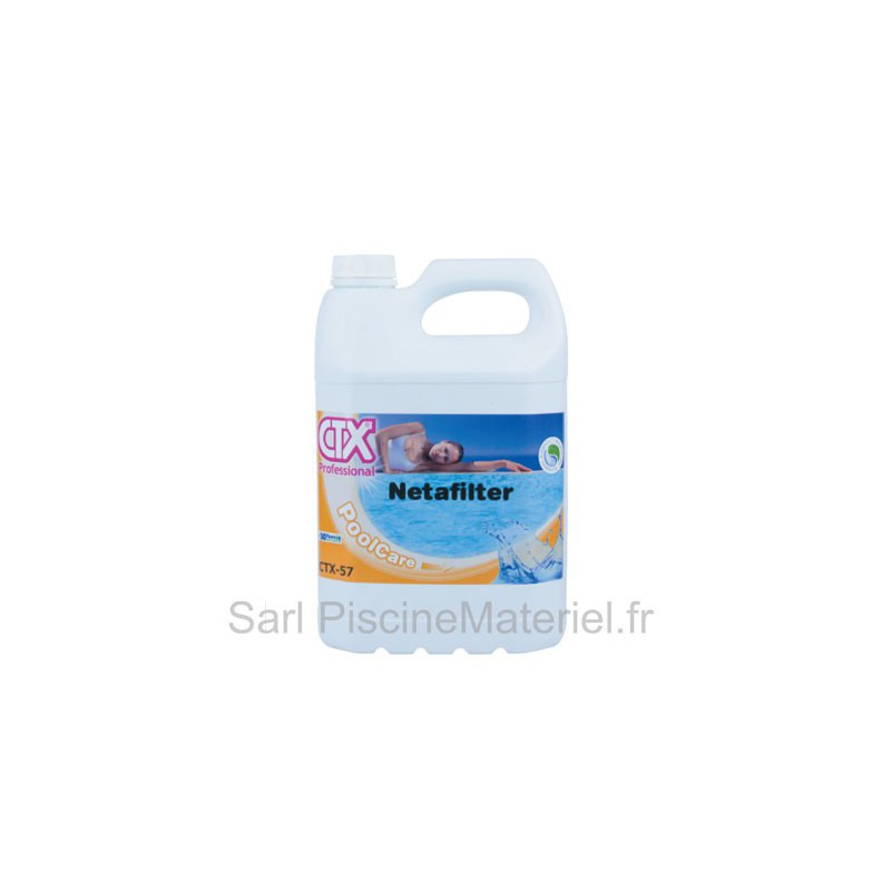 Nettoyant Filtre Piscine - NETAFILTER CTX57 - Bidon de 5L